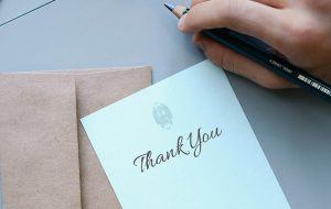 Thank You Note Expression of Graitutde